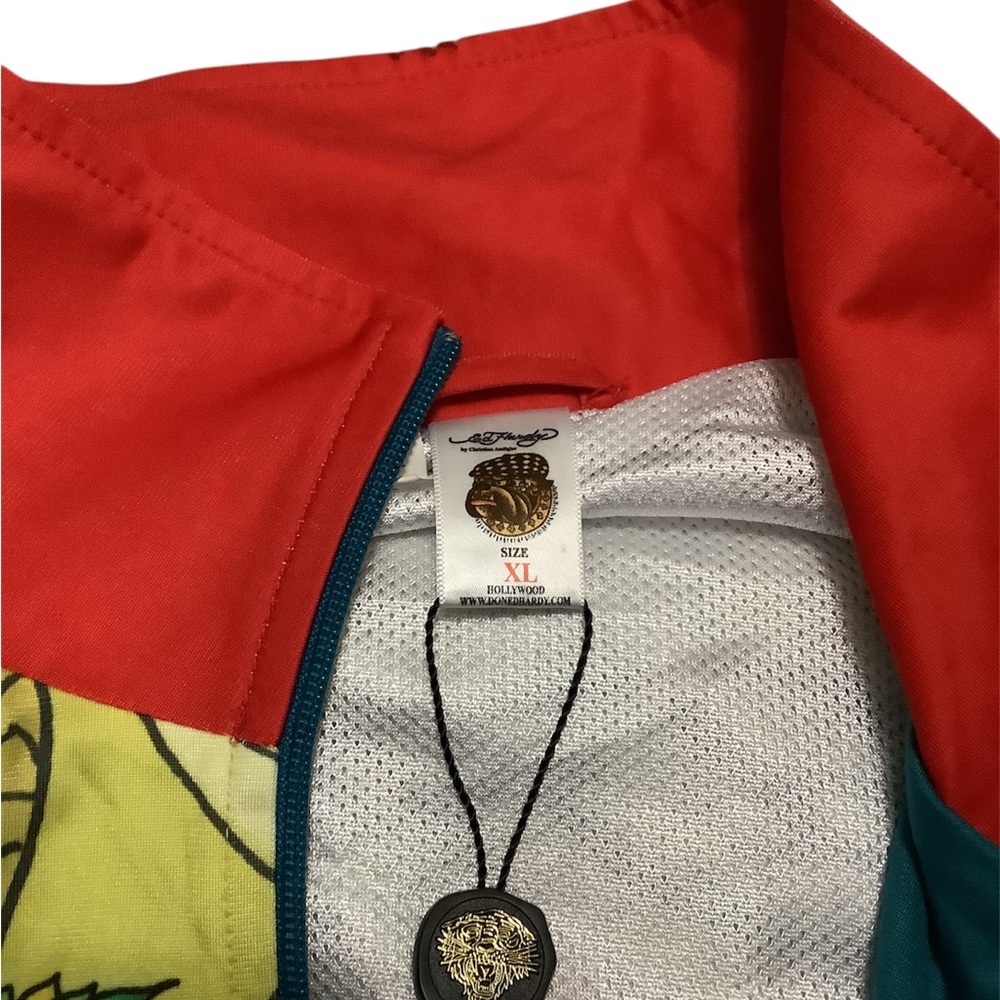 Vintage ED Hardy y2k Colorful Graphic Zip-Up Jacket - Picture 4 of 5